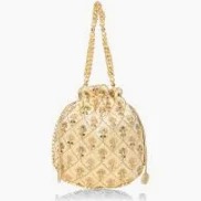 Golden Color Potli Pack Of 6