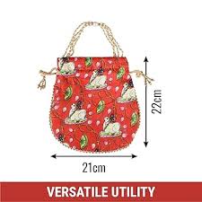 Kuber Industries Potli Silk Wedding Potli