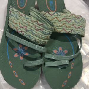 Green Color Slipper For Women Size 5