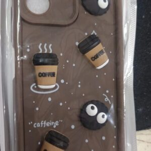 Oppo Reno 13 Silicone Stylish Coffee Faces Back Cover
