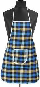 Cotton Home Use Apron Large Multicolor