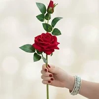 Single Artificial Rose Flower