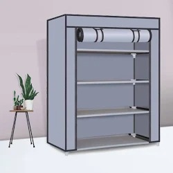 Grey Color Shoe Rack 4 Layer