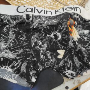 Calvin Klein Polyester Underwear Mens Solid Brown Size Xxl