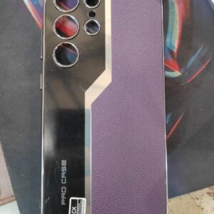 Samsung Galaxy S24 Ultra Leather Texture Case Purple