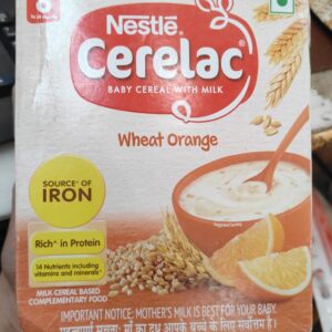 Cerelac Baby Food Cereal Wheat Orange 300G