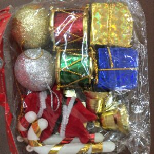 Party Propz Merry Christmas Hanging Tree Ornaments Set Of 11Pcs Pack 3