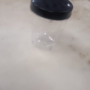 250Ml Round Pet Jar Plus 63Mm Plastic Black High Neck Cap