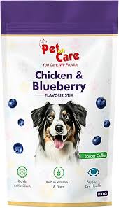 Pet Care Chicken Blueberry Flavour Stix 100 Gm
