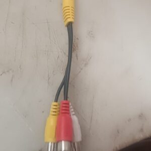 Cableten Aux To 3 Rca Cable Length 17 Cm 3 . 5 Mm Male To Rca Noise Free Good Sound Red White Yellow