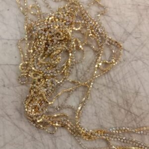 Golden Lace With White Pearls 2Mtr