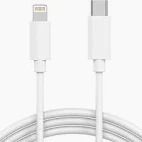 White Usb C To Lightning Cable 1Mtr