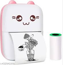 Device Mini Thermal Printer Usb App Control Inkless Printer Wireless Mini Pocket Printer Cards .