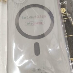 Grey Color Transparent Ce 3 Lite Mobile Cover 1 Plus
