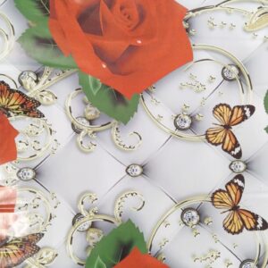 White Color Printed Wall Paper 3 Meter