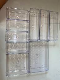 7 Pcs Desk Drawer Organizer Trays
