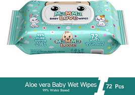 Mamma Love Pure Water Baby Wet 72 Wipes With Lid