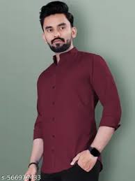 Fatty Mouse Maroon Plain Shirt Size Xl