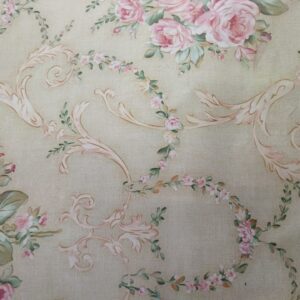 Cream Color Flower Printed Wallpaper 4 Meter Pack Of 2