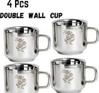 Stainless Steel Cups Pack Of 4