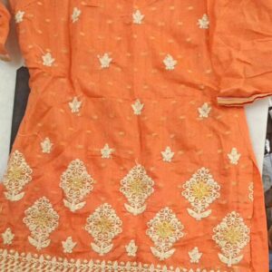 Women Kurti Colour Orange Size Xl