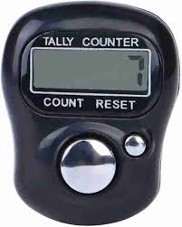 Lcd Tasbih Finger Tally Counter Colour Black