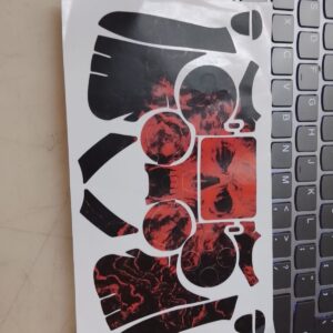 Diecut Vinyl Stickers Red And Black Colour