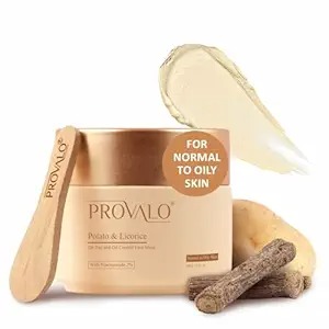 Provalo Potato Licorice Face Pack Mask 100 Ml For Glowing Skin De Tan Oil Control