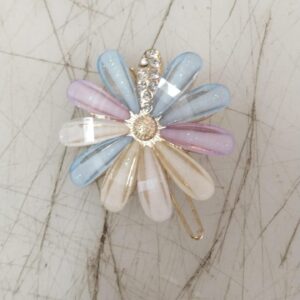 Multi Color Flower Hair Clips For Women
