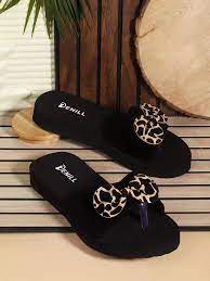 Denill Women Velvet Open Toe Flats With Bow Size 6 Black