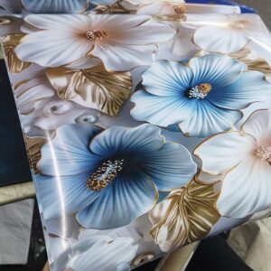 Multicolor Flower Printed Wallpaper 5 Meter