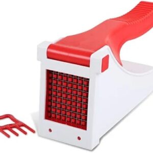 Red And White Plastic Onion Chopper
