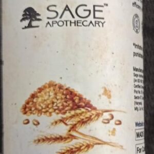 Sage Apothecary Pure Natural Wheatgerm Oil For Skin Hair Face Body Care 100 Ml