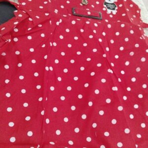 Red Colour Printed Frock Size 20 For Girls