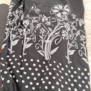 Black Colour Flower Print Pajama Size 3 To 4 Year