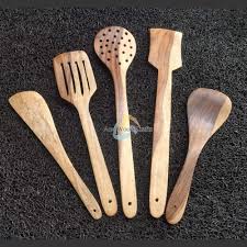 Wooden Spoon Set Of 5 Cooking Spoon For Kitchen