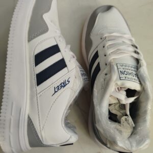 Bride Casual Walking Shoes For Men Sneakers For Men White Grey Size 6