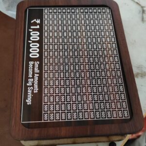 1 Lakh Wooden Money Piggy Bank For Kids