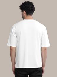 White Colour T Shirt Size S For Men