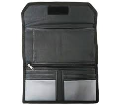 Dark Grey Foldable Checkbook Cover