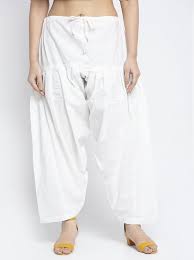 White Color Salwar For Women Size L