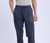 Pepe Geama Men Solid Blue Track Pants Size Xxl