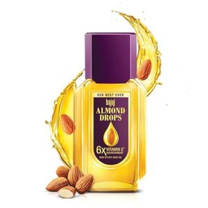 Bajaj Almond Drops Hair Oil 114Ml 6X Vitamin E Nourishment Light And Non Sticky