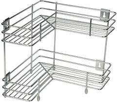 Stainless Steel L Shaped Rack 2 Tier