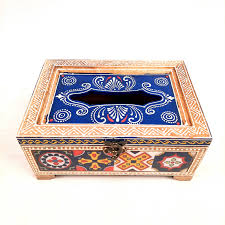Napkin Holder With Ceramic Tiles Tissue Paper Stand Wooden Tissue Dispenser Lid