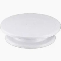 11 Inch Rotating Cake Turntable For Cake Frosting Revolving Cake Stand White
