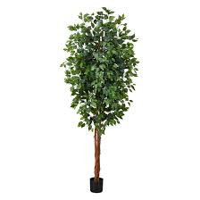 7Ft Green Color Silk Tree Artificial Plant