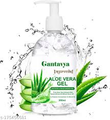 Gantavya Pure Aloe Vera Gel Repairing Soothing Face Body Hair 200Ml