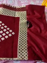 Sparklings Cotton Bolsters Cover Color Red 2 Pcs