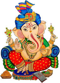 Decor Villa Ganpati Large Wall Sticker Office Bedroom Prayer Room Etc Size 58 Cm X 43 Cm